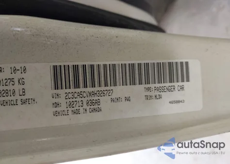 2010 Chrysler 300 Touring/Signature Series/Executive Series from USA, damaged, VIN 2C3CA5CVXAH326727